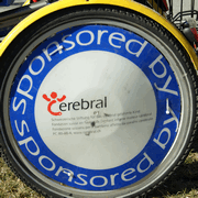 Velo Radscheibe mit Logo von Cerebral